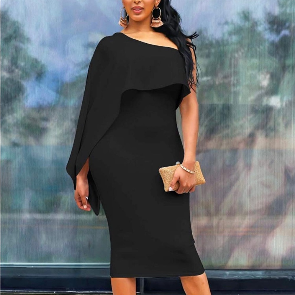 XL black dress